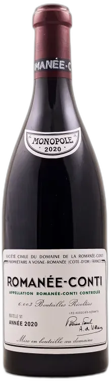 photos du vin Romanée Conti 2020