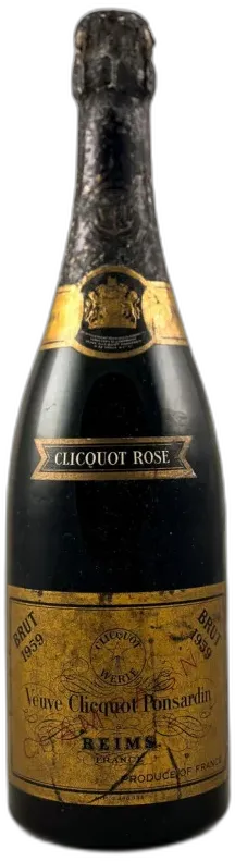 capture du vin Veuve Clicquot Ponsardin Champagne Brut Rosé 1959