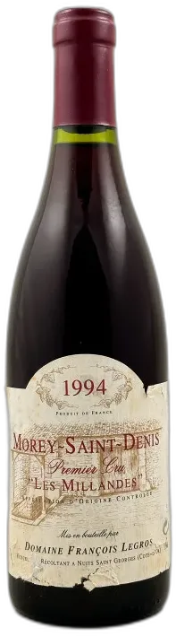 photos du vin Legros Morey St Denis 1er Cru 'Les Millandes