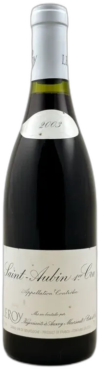 image du vin Leroy Saint Aubin 1er Cru Rouge 2003