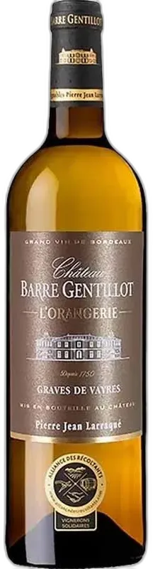 photo du vin Château Barre Gentillot l’Orangerie Graves de Vayre Blanc