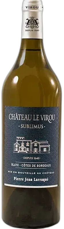 image du vin Château le Virou Sublimus Blaye Côtes de Bordeaux 2021 Blanc