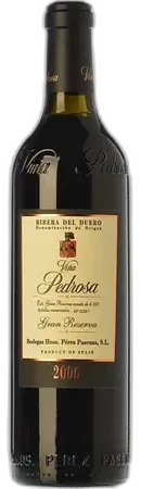 vue du vin Viña Pedrosa Gran Reserva