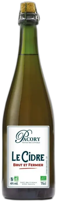 photo du vin Cidre Fermier Pacory de la Ferme des Grimaux