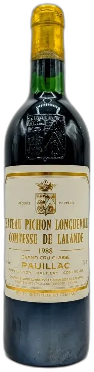 photo du vin 1988 Château Pichon Longueville Comtesse de Lalande