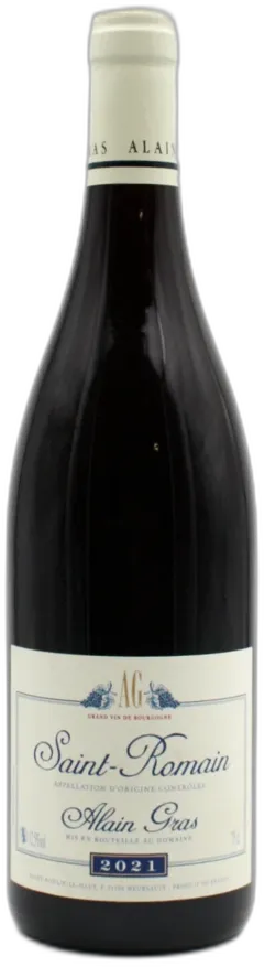 vue du vin Alain Gras Saint Romain Rouge