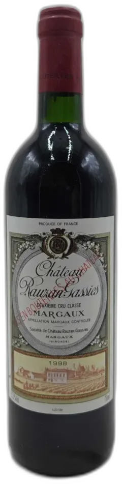 illustration du vin Château Rauzan-Gassies 1998