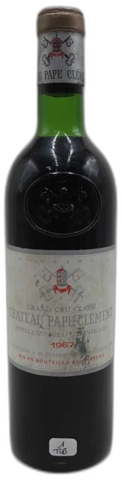 illustration du vin Château Pape Clément Rouge Tlb 1967