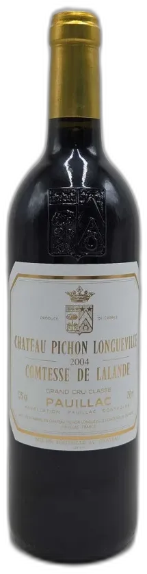 vue du vin Château Pichon Longueville Comtesse de Lalande 2004