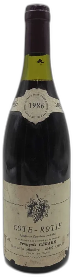 image du vin Côte Rotie François Gérard 1986