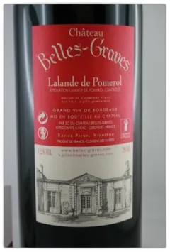 photo du vin Château Belles Graves