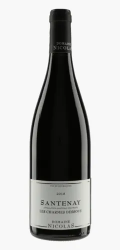 capture du vin Santenay "les Charmes Dessous" 2023 Rge-75cl-Alc. Vol. Domaine Nicolas