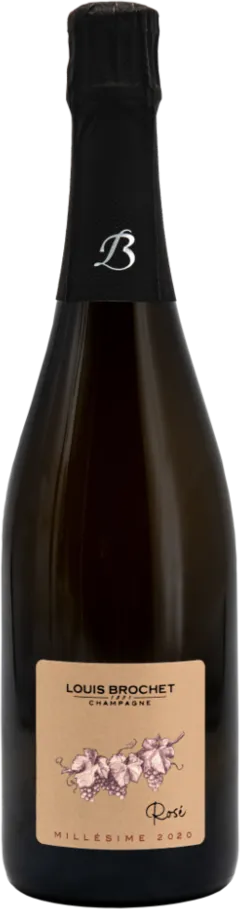 vue du vin Champagne Rose Millesime 2020 Extra Brut
