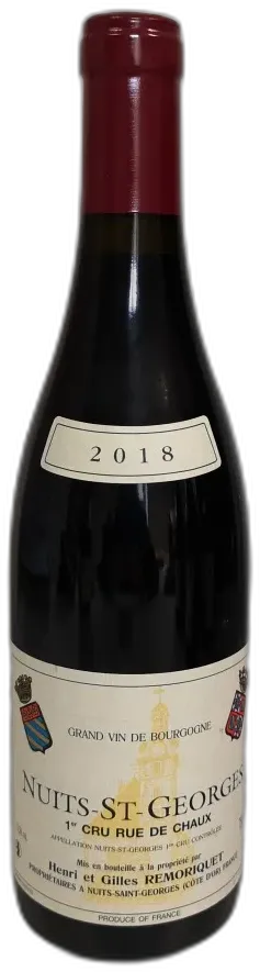 photo du vin Nuits Saint Georges 1er Cru Rue de Chaux 2022 75cl-Alc. Domaine Remoriquet