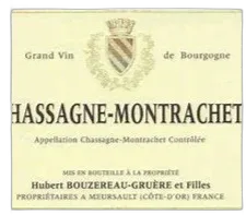 image du vin Chassagne-Montrachet Blanc, Bouzereau- Gruère