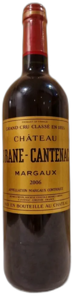 photo du vin Château Brane-Cantenac 2006 Aoc Margaux
