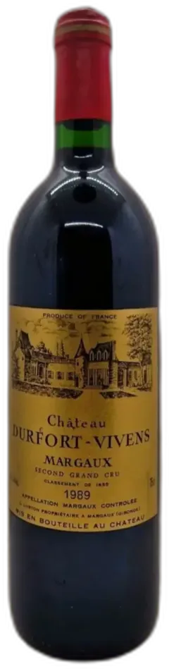 image du vin Château Durfort-Vivens 1989 Aoc Margaux