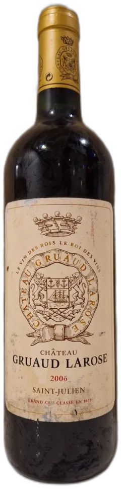 capture du vin Château Gruaud-Larose 2006 Aoc Saint-Julien