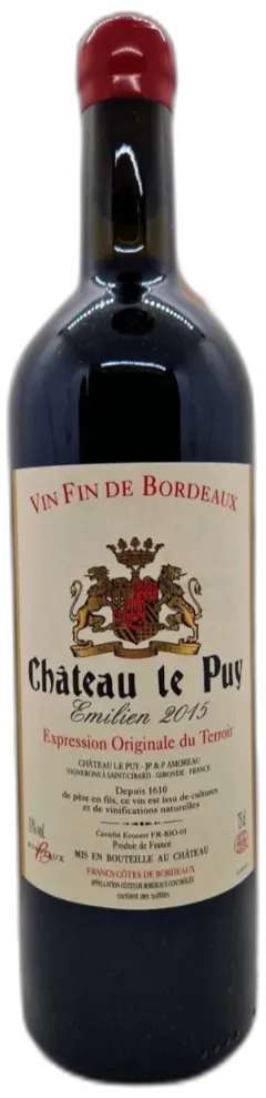 photo du vin Château le Puy Emilien 2015 Aoc Bordeaux-Côtes-de-Francs