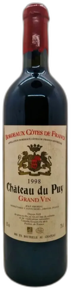 capture du vin Château le Puy 1998 Aoc Bordeaux-Côtes-de-Francs