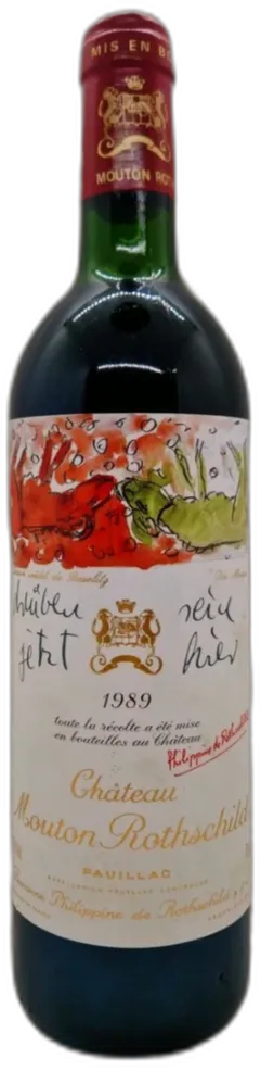 photo du vin Château Mouton Rothschild 1989 Aoc Pauillac