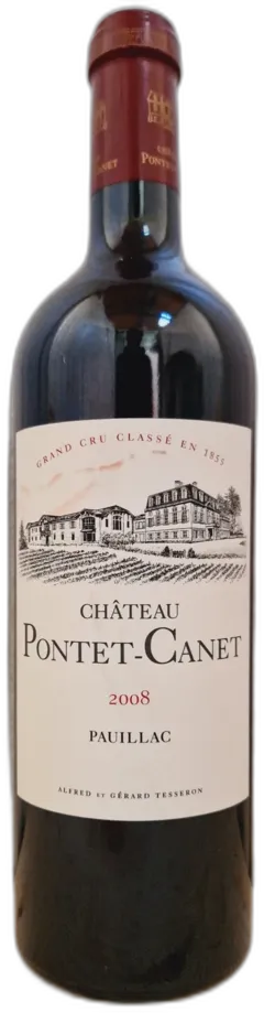 photo du vin Château Pontet-Canet 2008 Aoc Pauillac