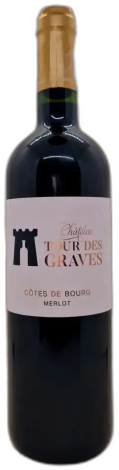 vue du vin Château Tour des Graves Rouge 2022 Aoc Côtes-de-Bourg
