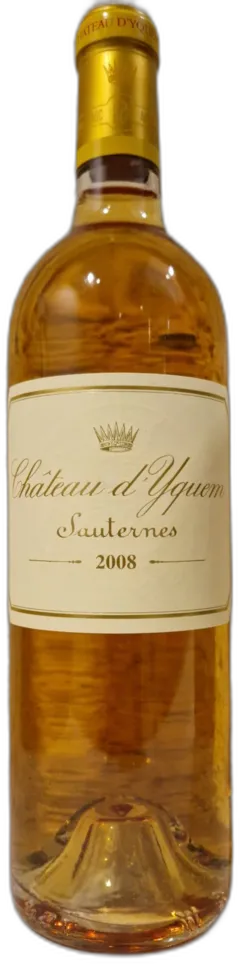 vue du vin Château d’Yquem 2008