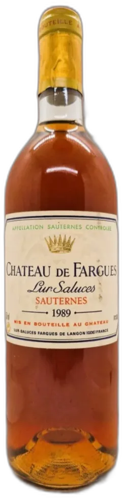 photo du vin Château de Fargues 1989 Aoc Sauternes