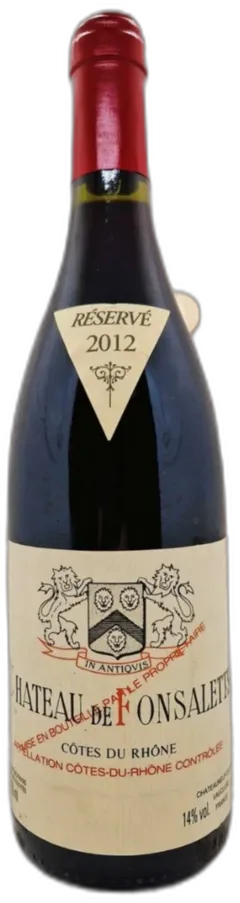 photo du vin Château de Fonsalette 2012 Réserve Aoc Côtes-du-Rhône