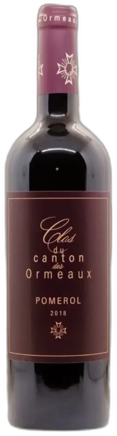 photo du vin Clos du Canton des Ormeaux 2018 Aoc Pomerol