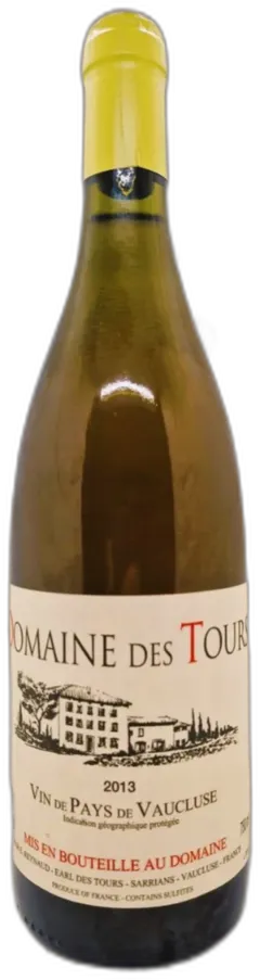 illustration du vin Domaine des Tours Blanc 2013 Vin de Pays de Vaucluse