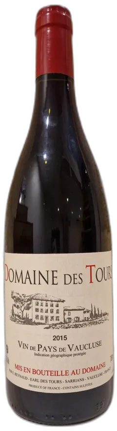 illustration du vin Domaine des Tours Rouge 2015 Igp Vaucluse