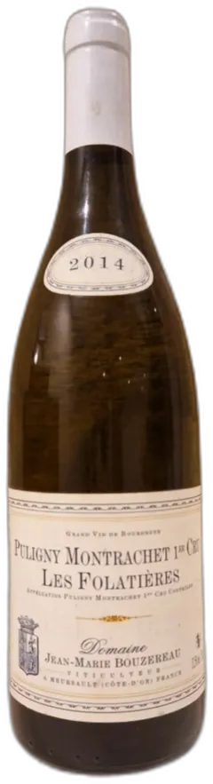 photo du vin Jean-Marie Bouzereau Puligny-Montrachet 1er Cru les Folatières 2014