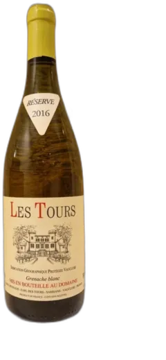 illustration du vin les Tours Grenache Blanc 2016 Igp Vaucluse