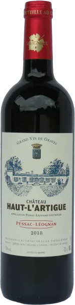 photo du vin Château Haut l’Artigue Pessac Léognan Rouge 2022