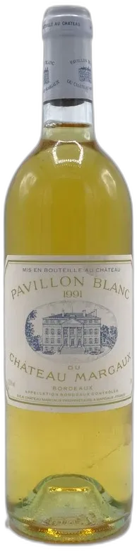 photo du vin Château Margaux Blanc Pavillon Blanc 1991