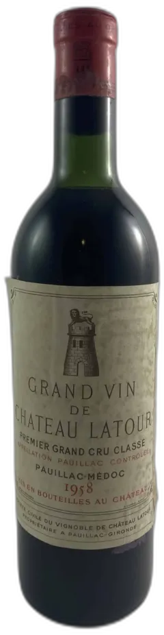 photo du vin Château Latour 1958