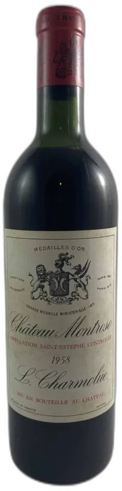 vue du vin Château Montrose 1958