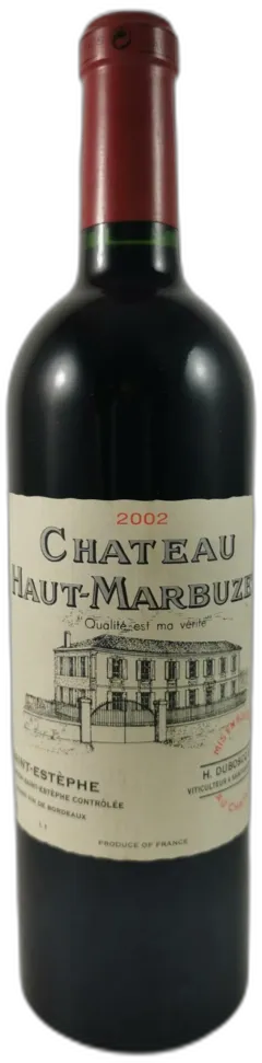 vue du vin Château Haut Marbuzet 2002