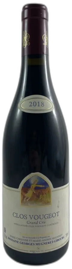 illustration du vin Clos de Vougeot Domaine Mugneret-Gibourg 2018
