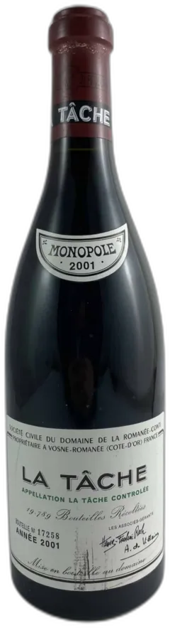 photo du vin la Tâche Domaine de la Romanée-Conti 2001
