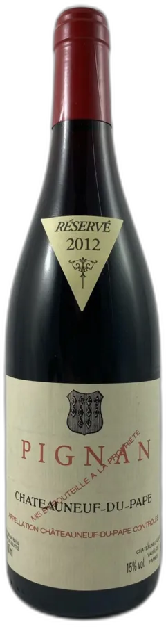 image du vin Pignan Château Rayas 2012