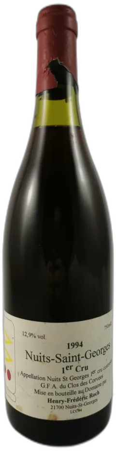 photos du vin Nuits Saint-Georges Clos des Corvées Domaine Henry-Frédéric Roch 1994