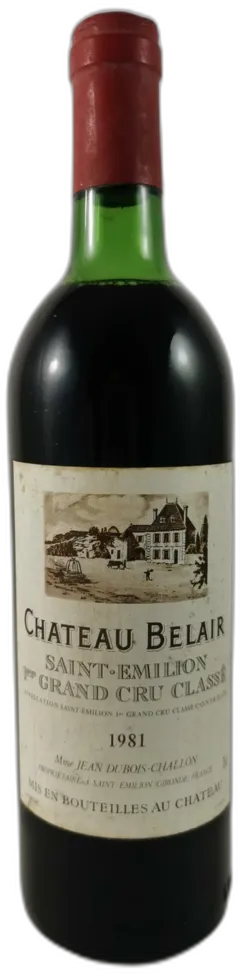 image du vin Château Bel Air 1981