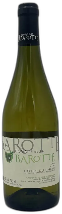 photo du vin Côtes du Rhône Domaine de la Barotte