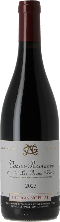 vue du vin Vosne-Romanee 1er Cru les Beaux Monts