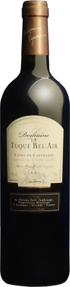 photo du vin Domaine la Tuque Bel Air Castillon Côtes de Bordeaux