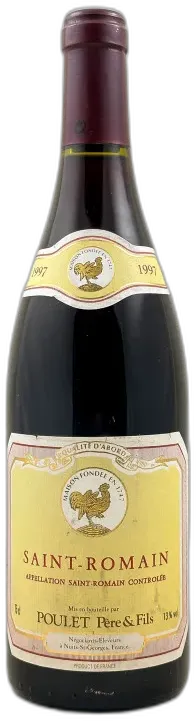 photo du vin Poulet Père & Fils Saint Romain Rouge 1997