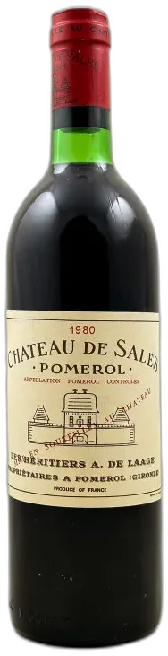 capture du vin Sales Pomerol 1980